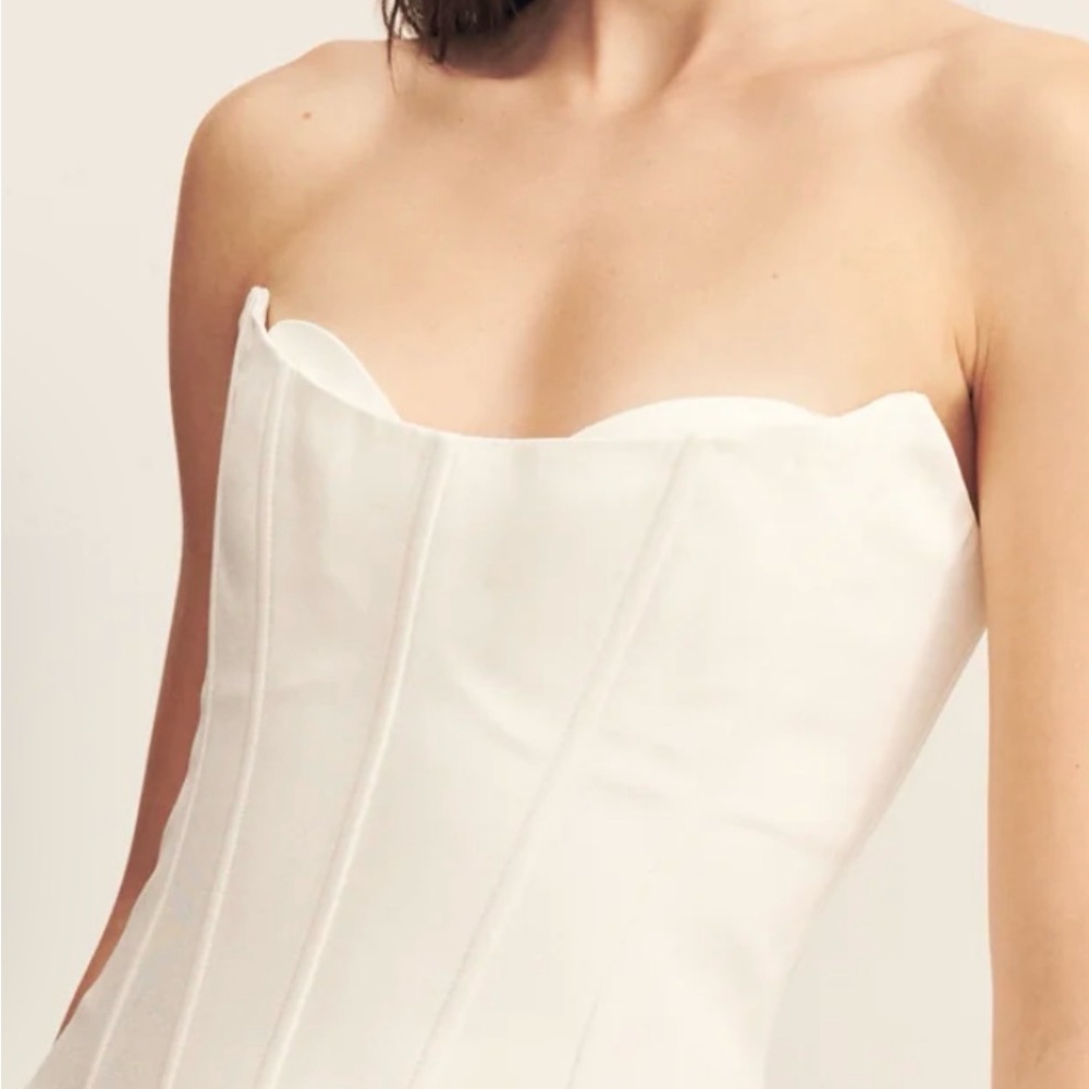 Shona Joy Oakley Strapless Corset Top - Ivory - New with tags - US 8